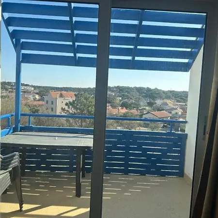 Apartment T2 Bord De Plage, Bleu Marine 85 *